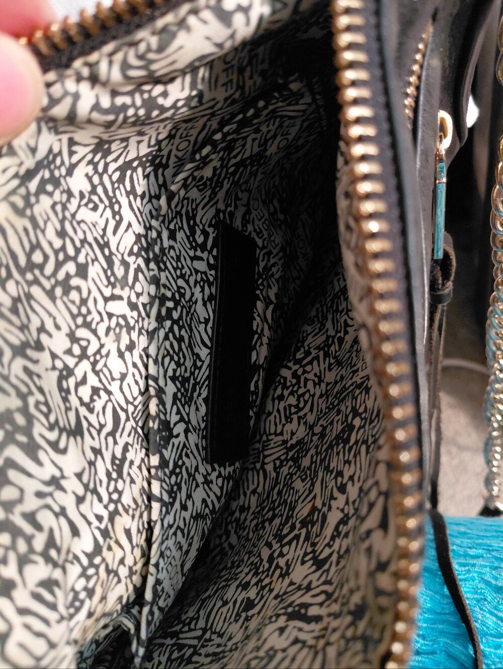 Rebecca Minkoff Black Leather Crossbody Vera Wang  Black Clutch - Picture 4 of 5